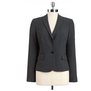 Calvin Klein Two-Button Blazer in Charcoal